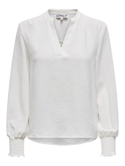 Bluse mit V-Ausschnitt