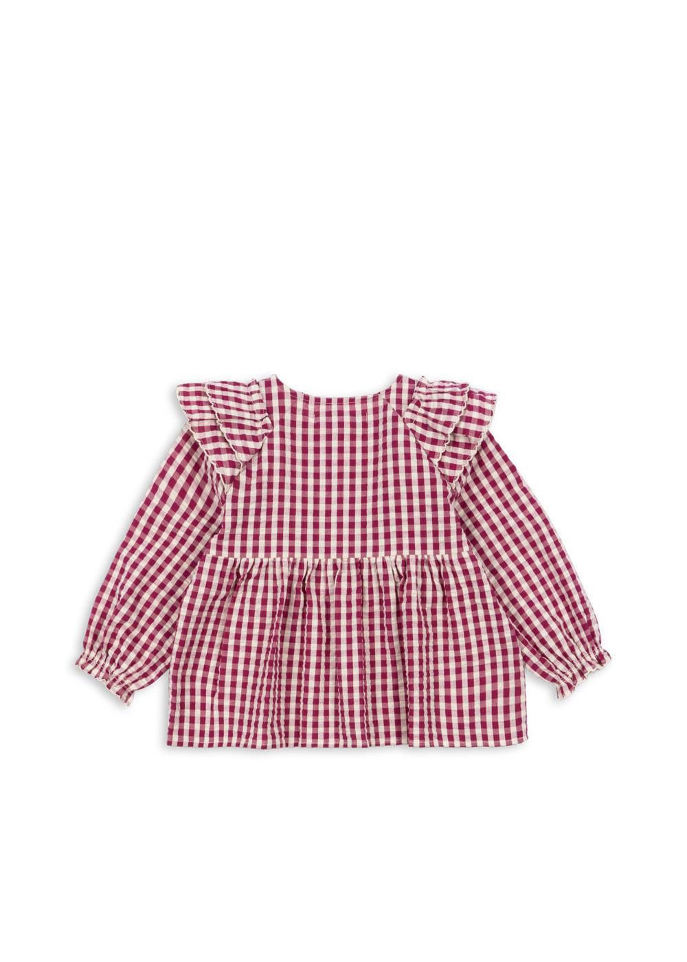 Rüschenbluse aus Bio-Baumwolle