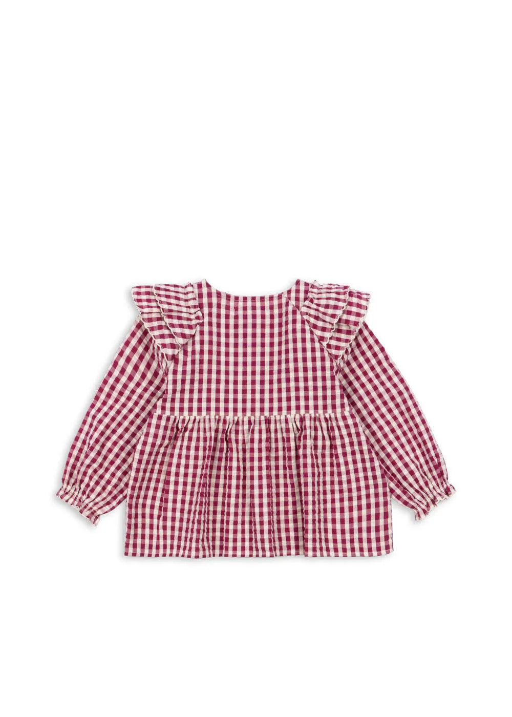 Rüschenbluse aus Bio-Baumwolle