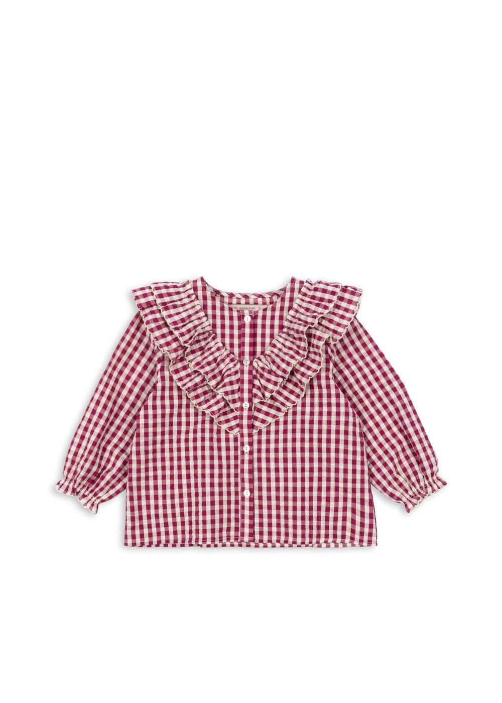 Rüschenbluse aus Bio-Baumwolle