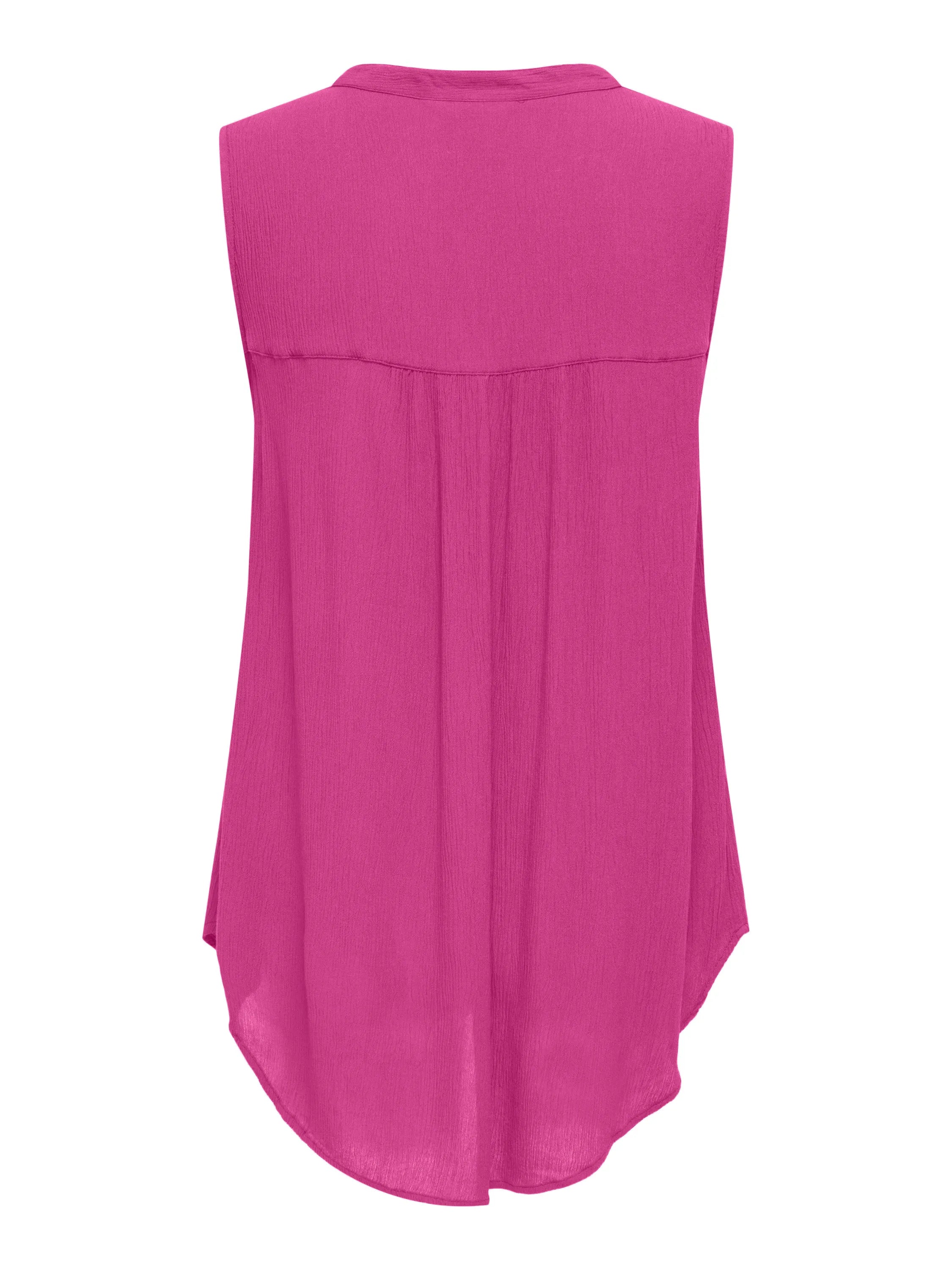 Bluse ärmellos aus Viskose