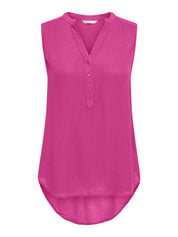 Bluse ärmellos aus Viskose