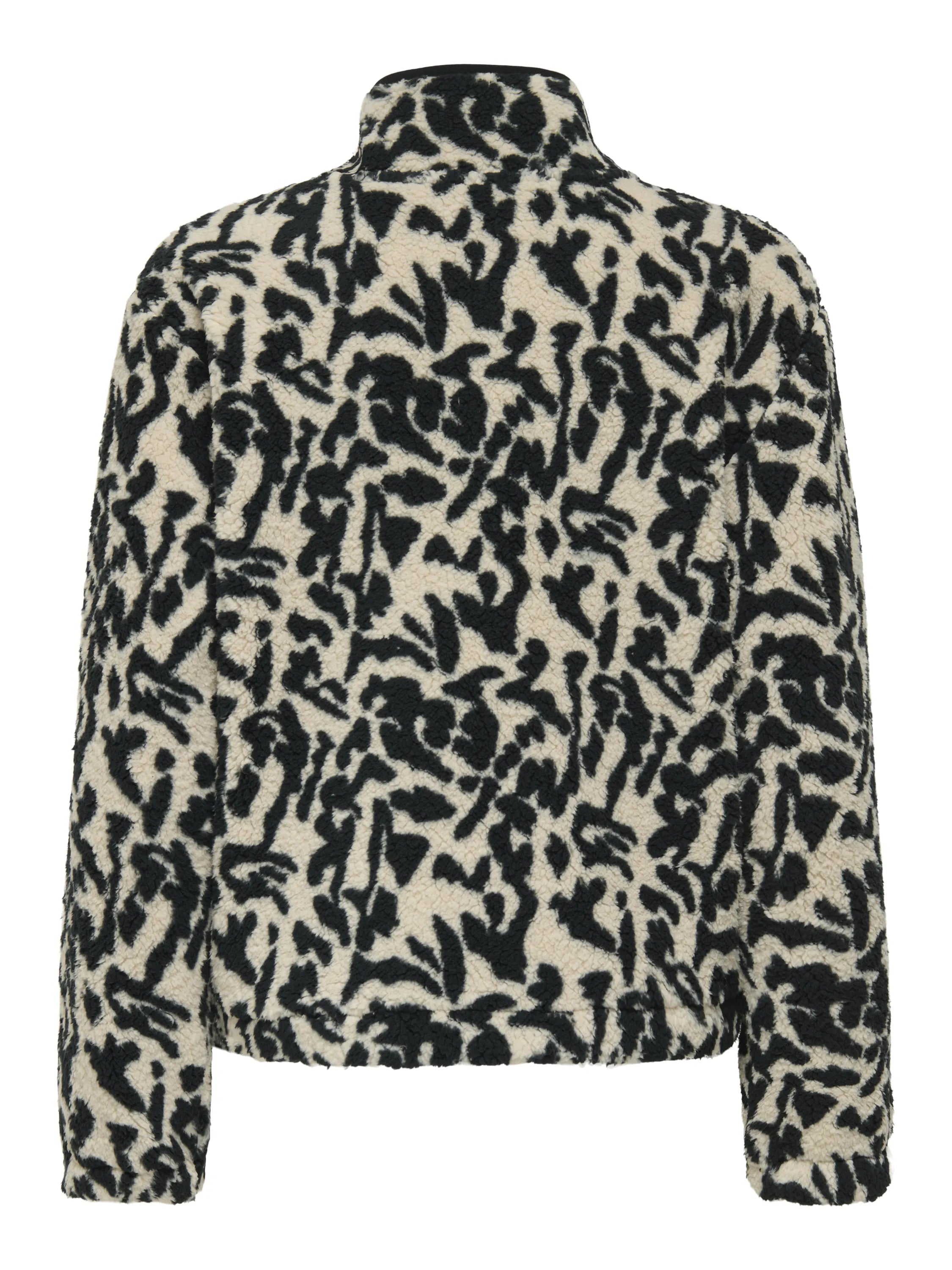 Fleecepullover mit Stehkragen