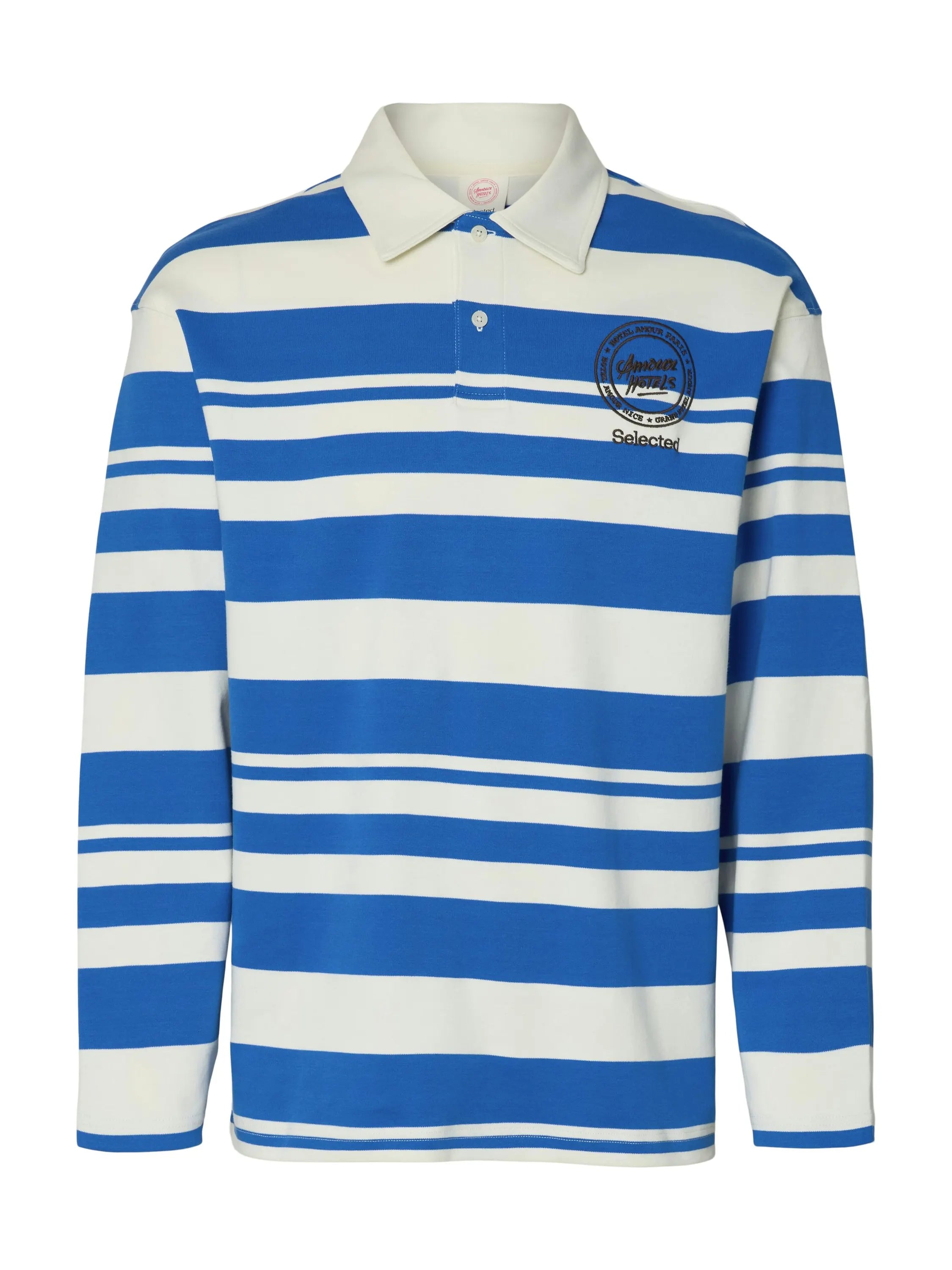 Langarmpoloshirt HOTEL AMOUR aus Bio-Baumwolle