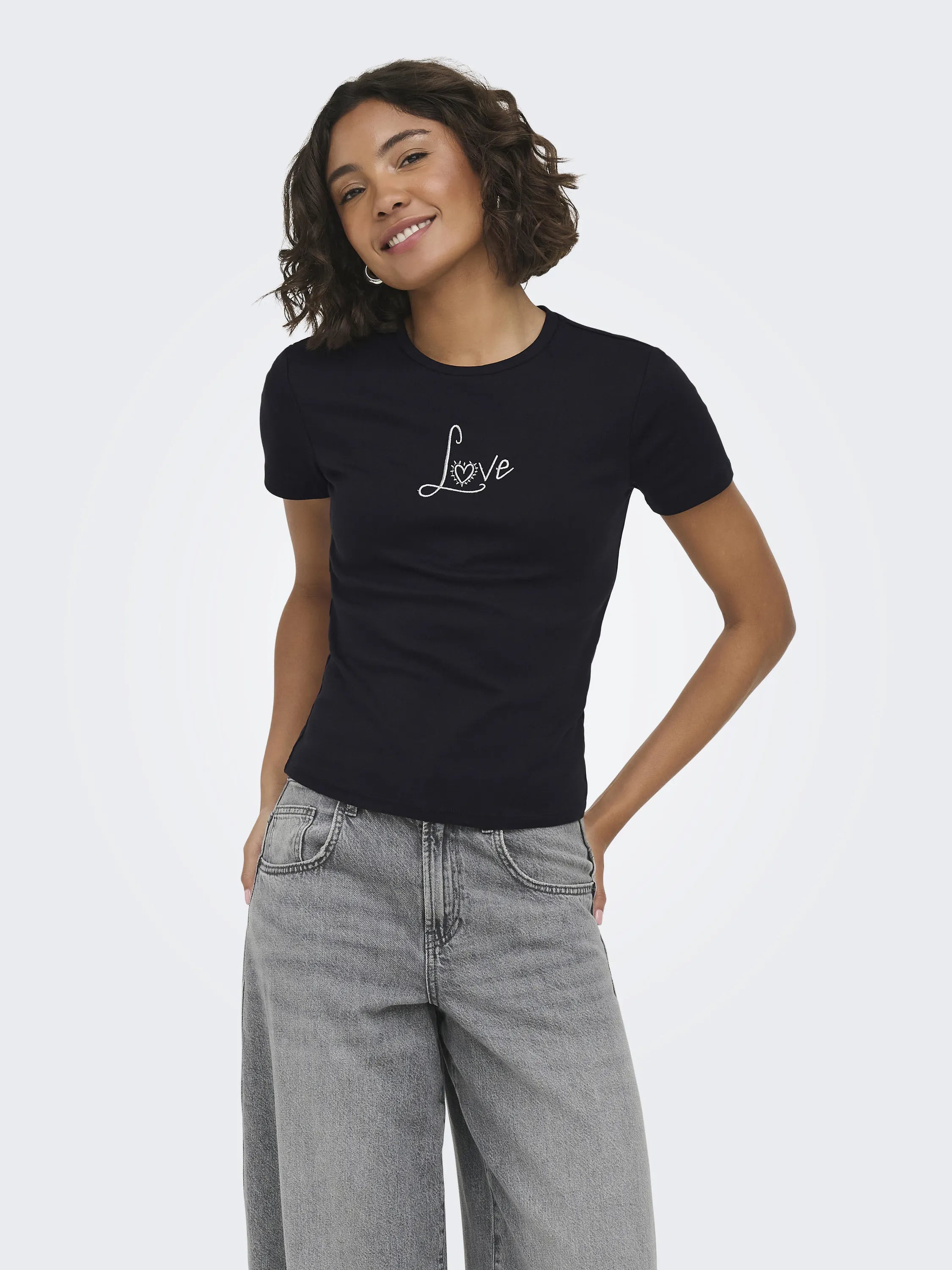 T-Shirt Slim Fit aus Baumwolle