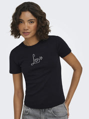 T-Shirt Slim Fit aus Baumwolle