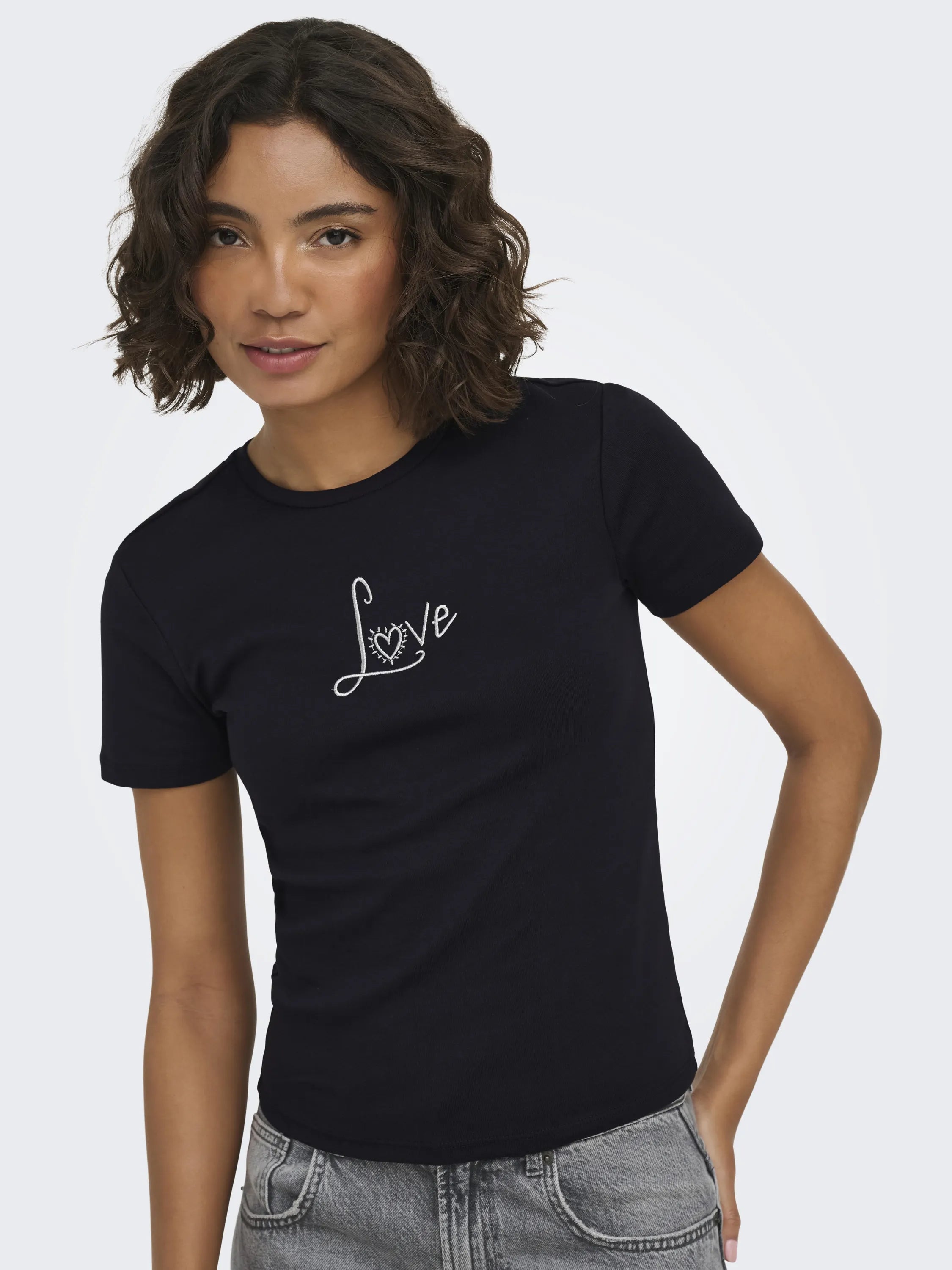 T-Shirt Slim Fit aus Baumwolle