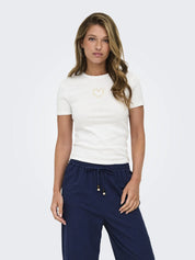 T-Shirt Slim Fit aus Baumwolle