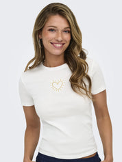 T-Shirt Slim Fit aus Baumwolle
