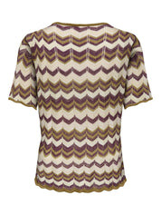 ONLASTER SS GLITTER O-NECK TEE KNT