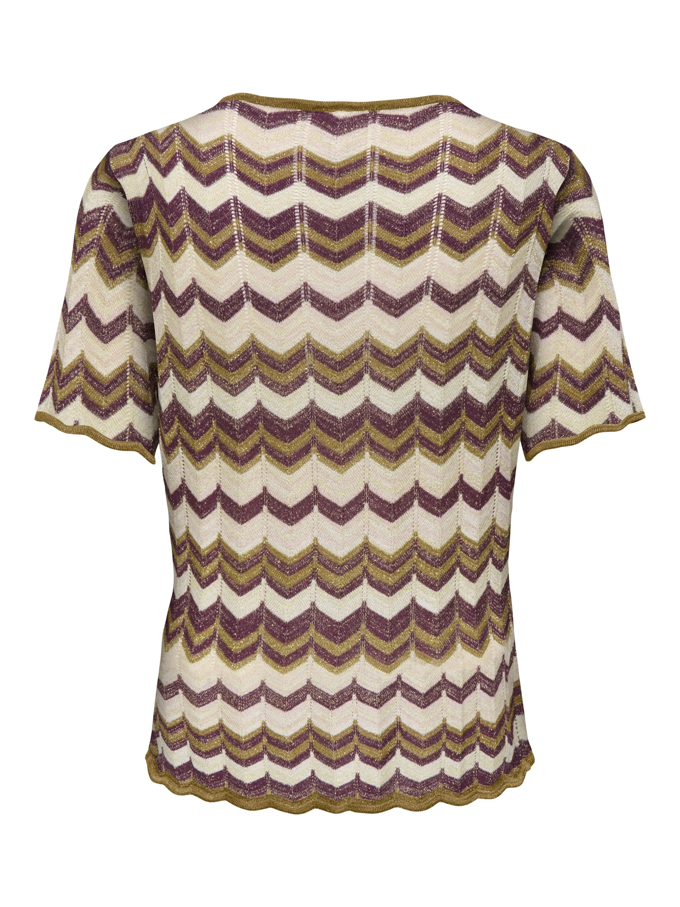 ONLASTER SS GLITTER O-NECK TEE KNT