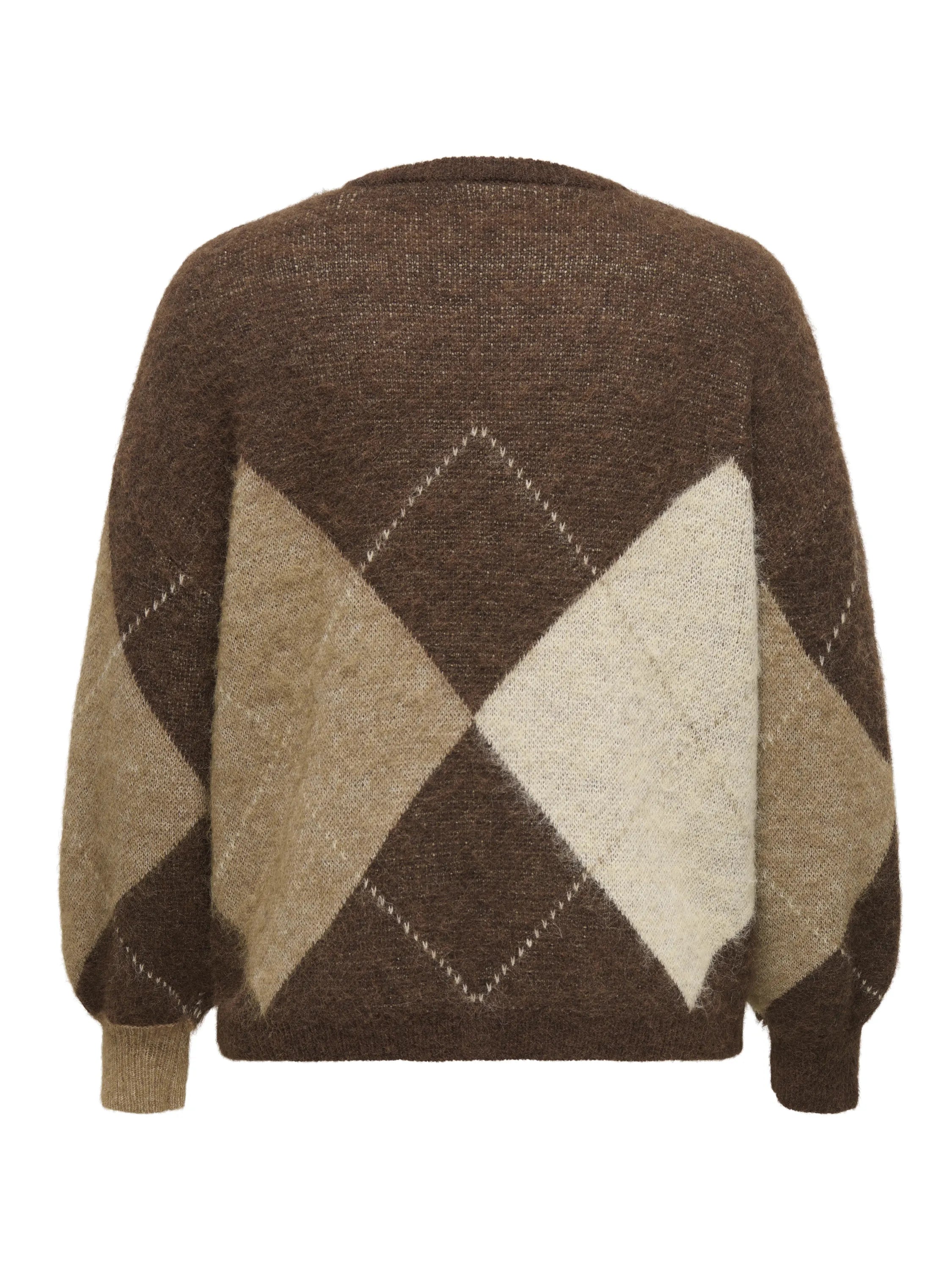 Strickpullover gemustert