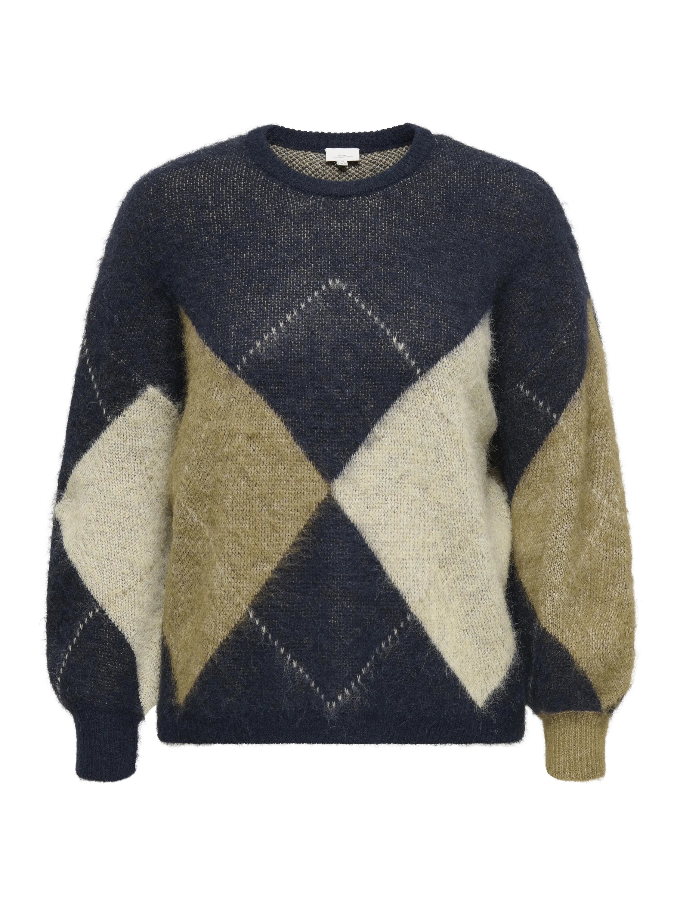 Strickpullover gemustert