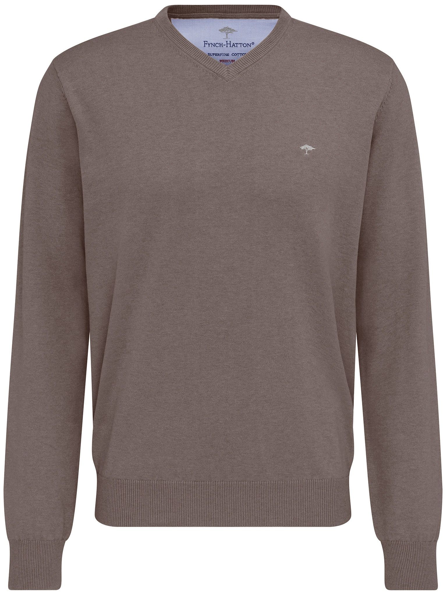 Strickpullover mit V-Ausschnitt