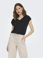 T-Shirt mit V-Neck