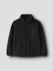 Übergangsjacke Teddy-Optik Stehkragen