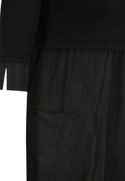 Longshirt mit Nylon-Einsätzen