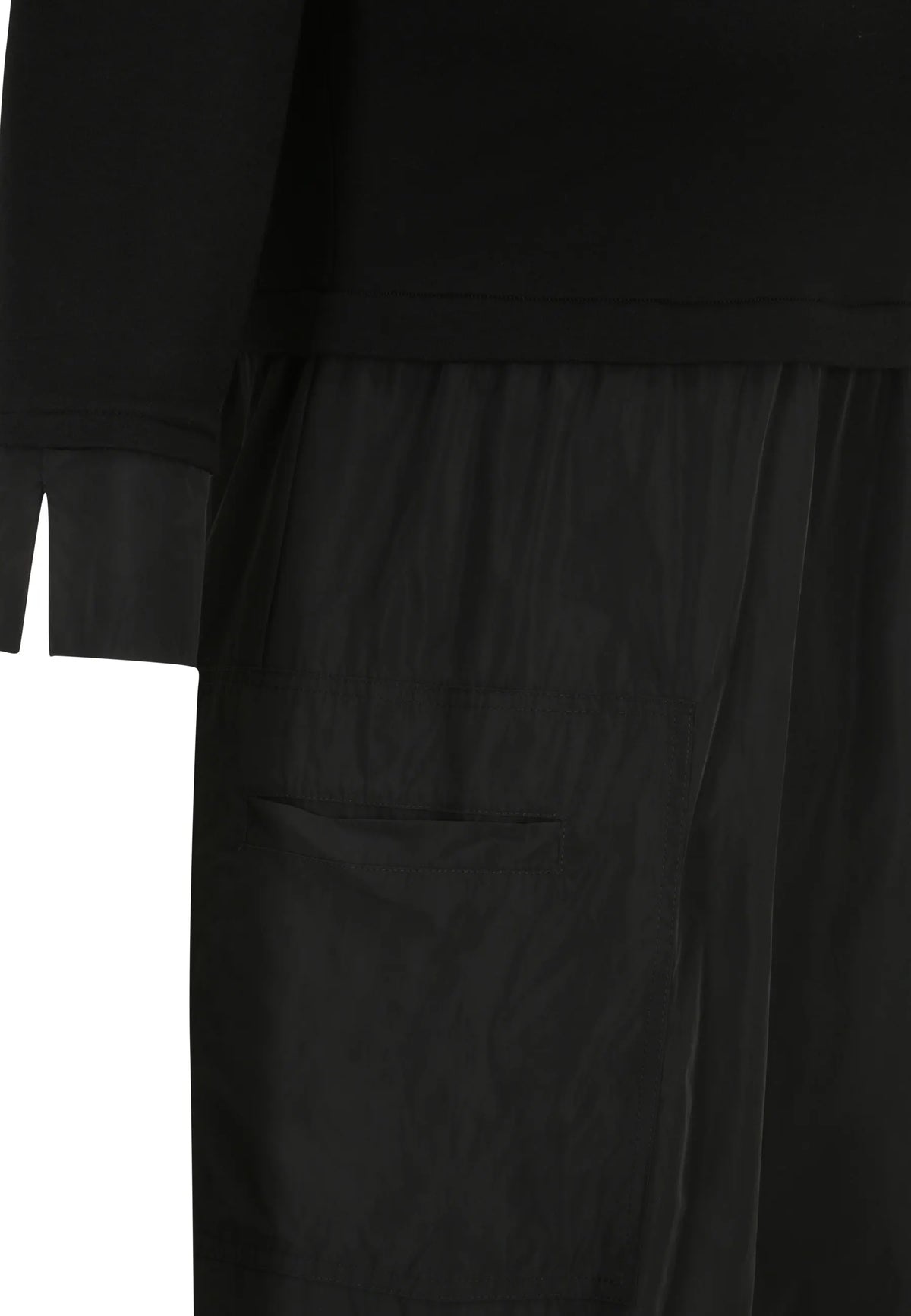 Longshirt mit Nylon-Einsätzen