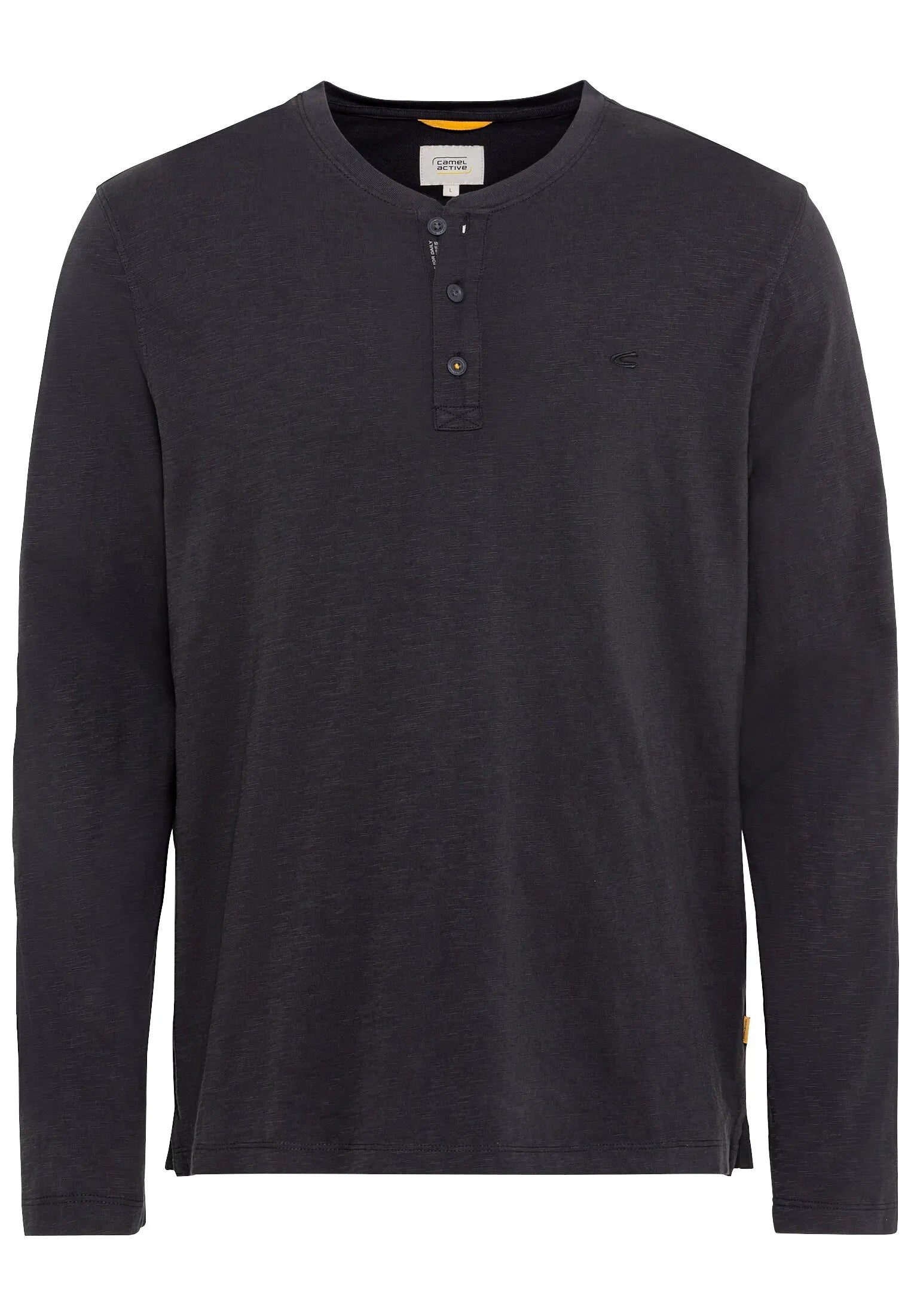 Langarmshirt mit Henleykragen
