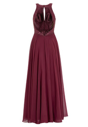 Abendkleid Maxi mit Stickerei