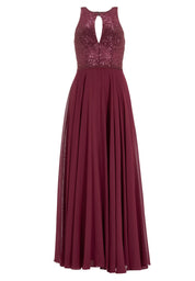 Abendkleid Maxi mit Stickerei