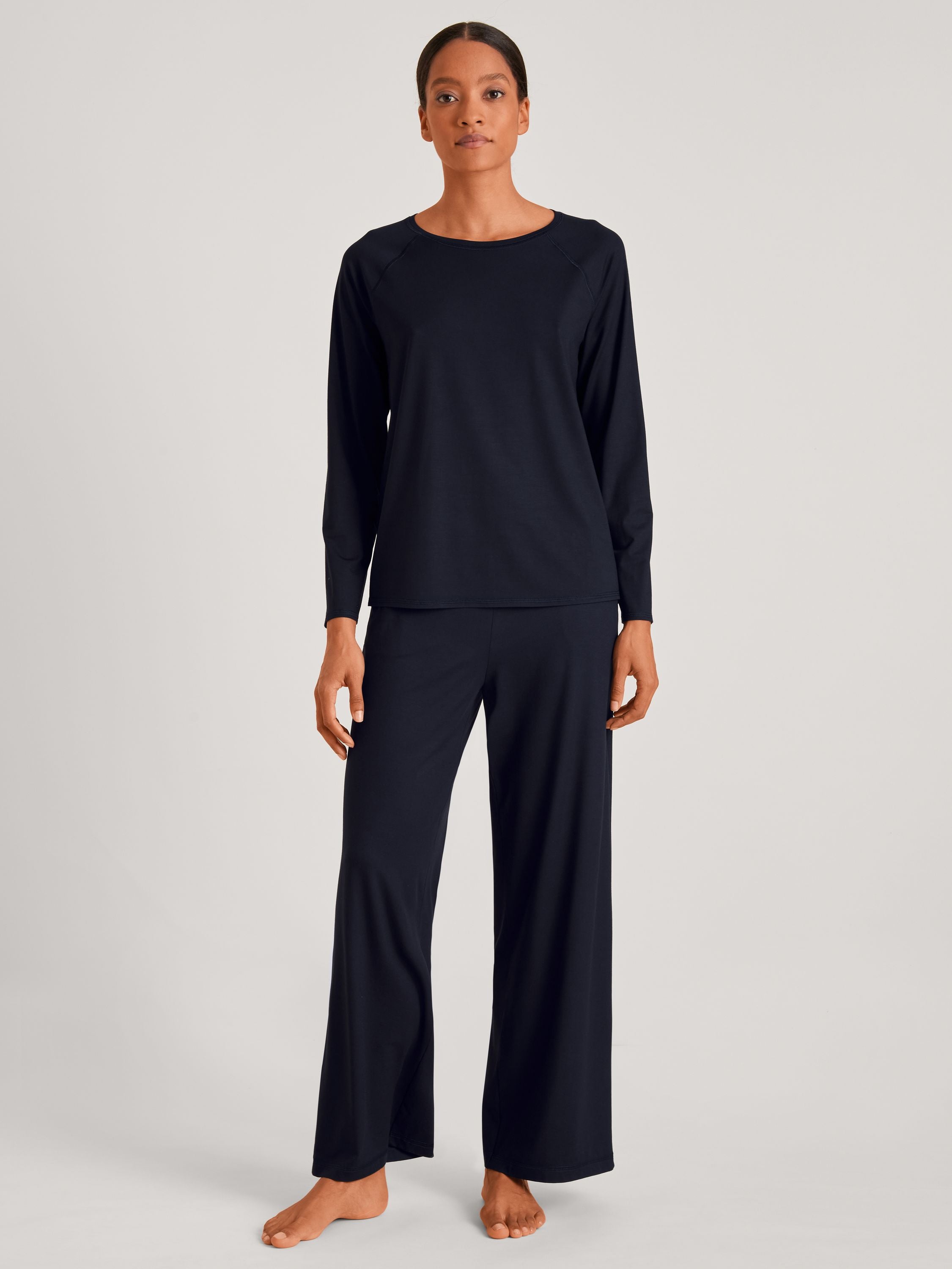 DAMEN Shirt langarm, dark lapis blue