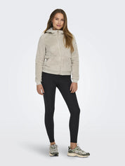 Fleecejacke ONPLUFFY mit Kapuze