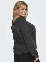 Strickpullover mit V-Ausschnitt