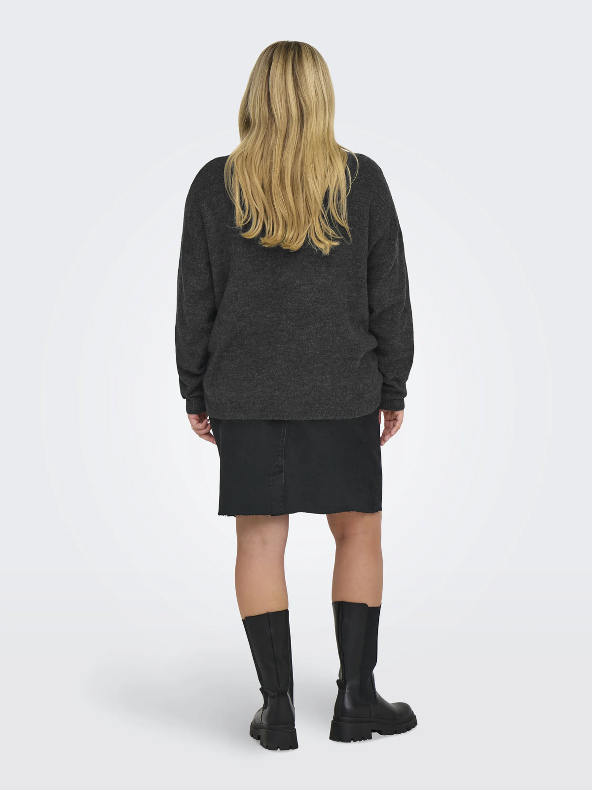 Strickpullover mit V-Ausschnitt