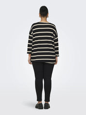 Strickpullover mit Dreiviertelarm