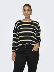 Strickpullover mit Dreiviertelarm