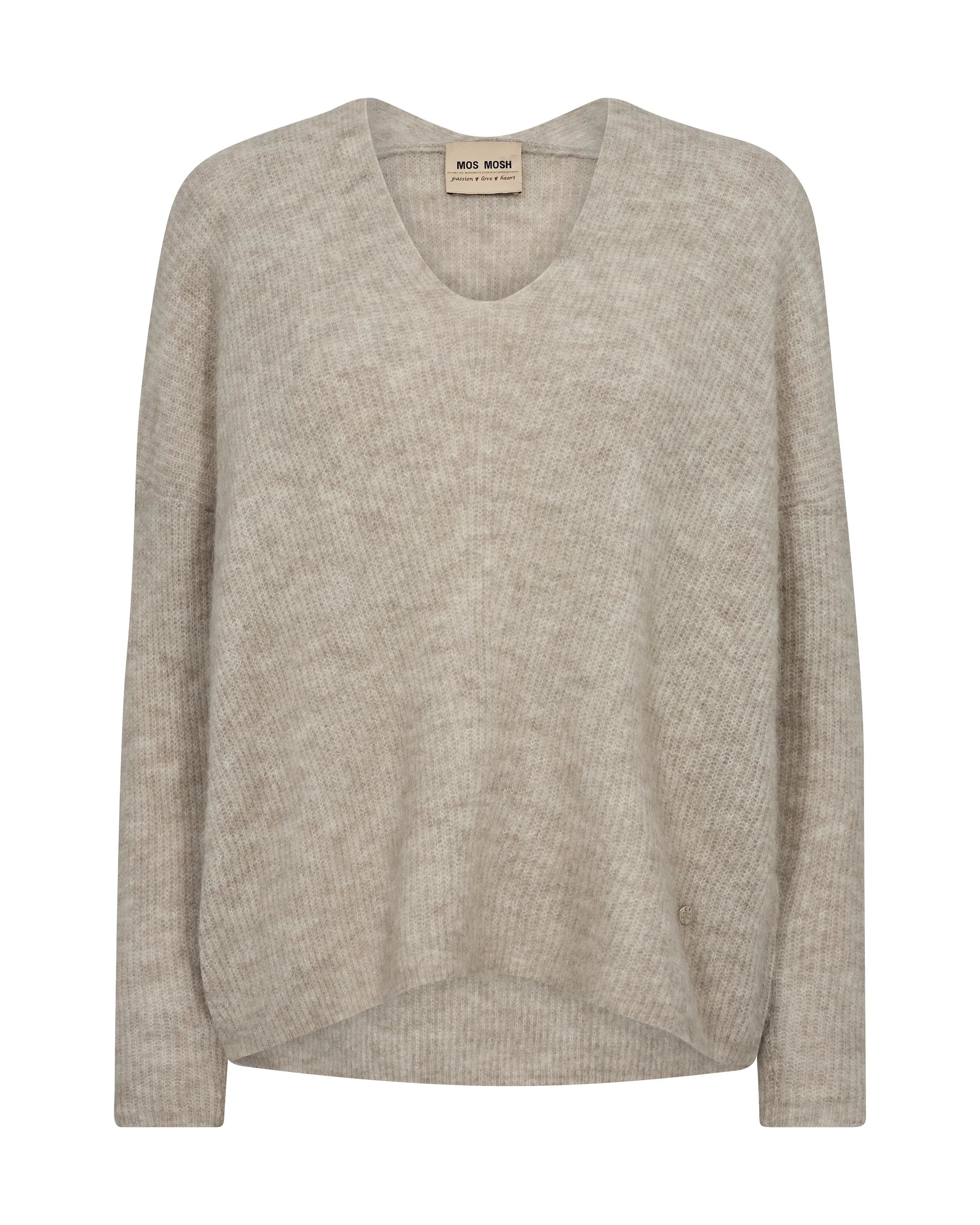 Strickpullover mit V-Ausschnitt