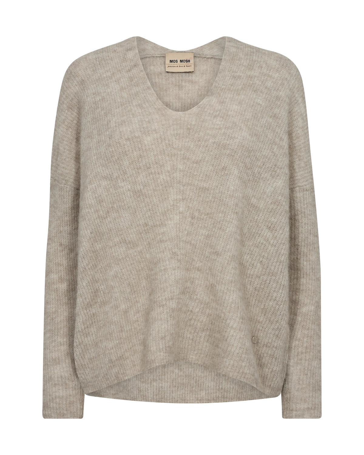 Strickpullover mit V-Ausschnitt
