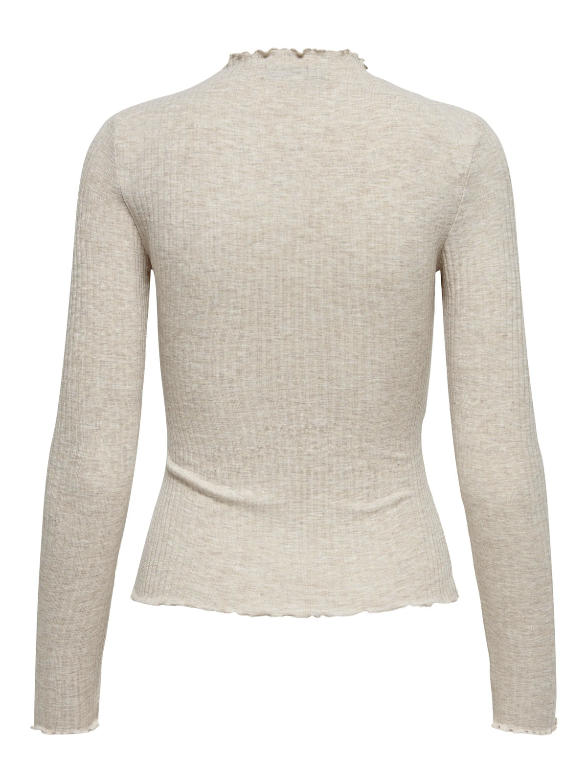 Longsleeve mit Riffelsaum