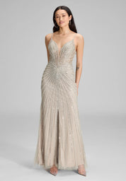 Abendkleid Maxi mit Pailletten