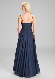 Abendkleid Maxi mit Pailletten