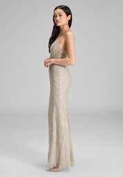 Abendkleid Maxi mit Pailletten