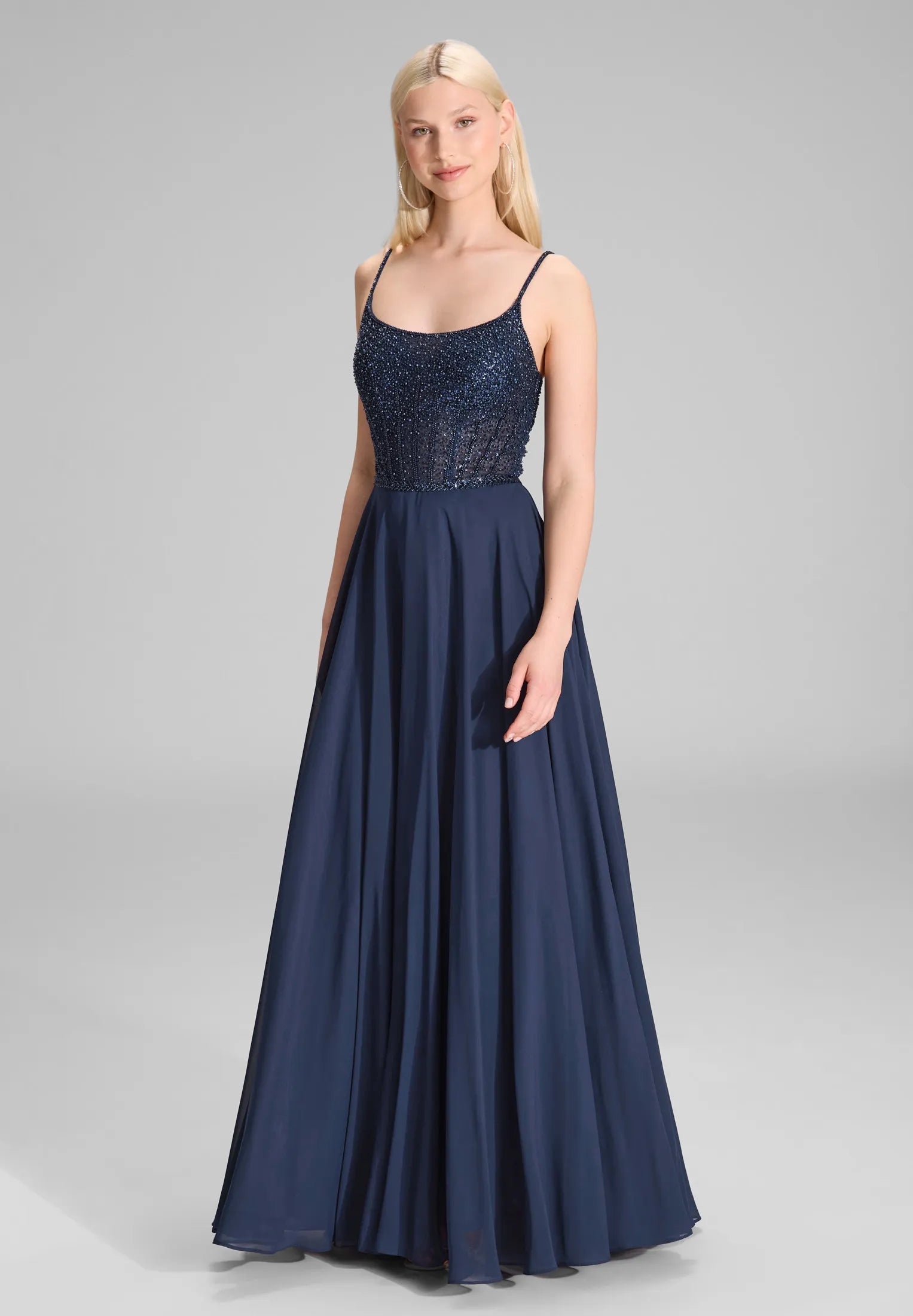 Abendkleid Maxi mit Pailletten