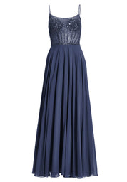 Abendkleid Maxi mit Pailletten
