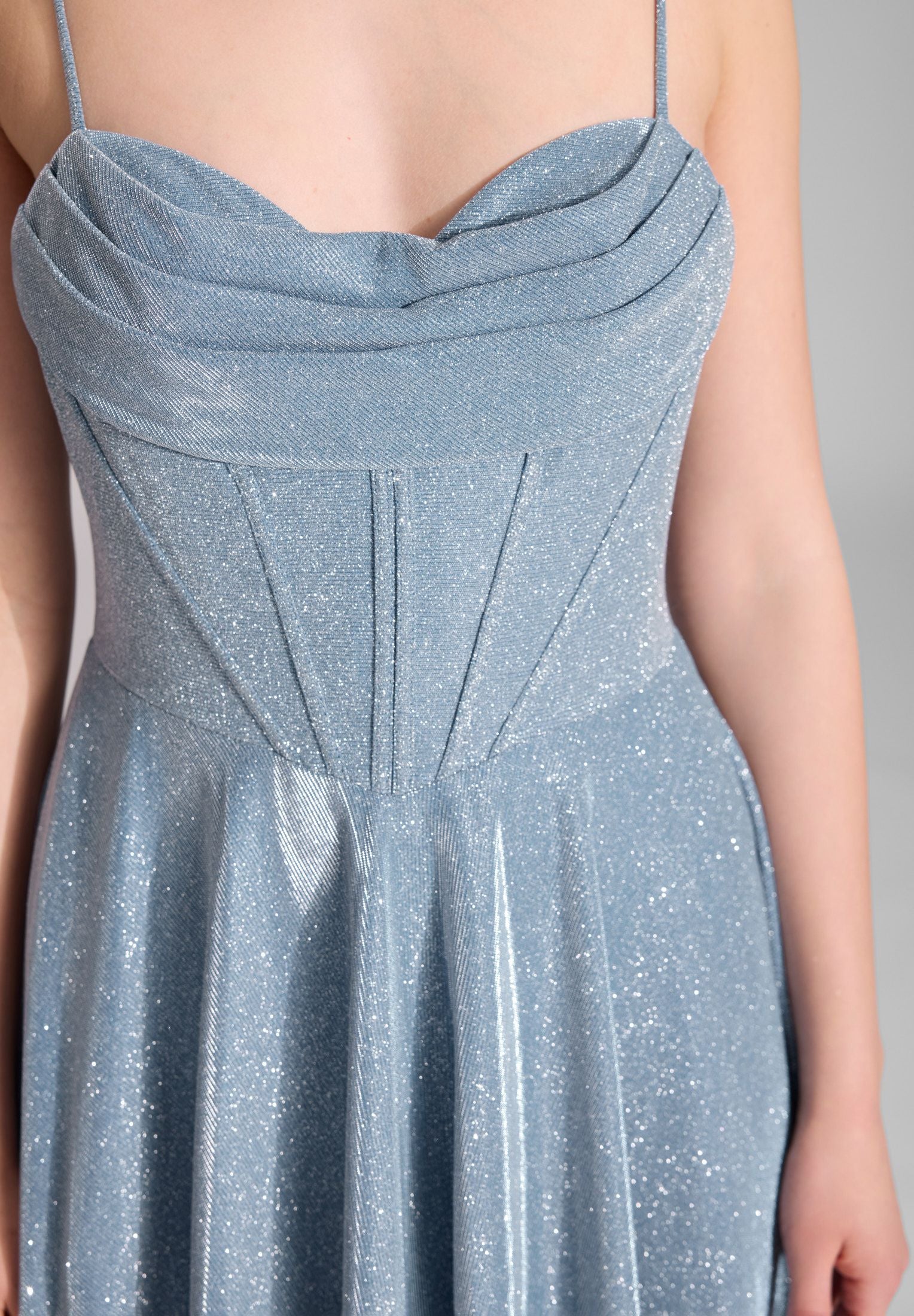 Abendkleid Maxi mit Drapierung