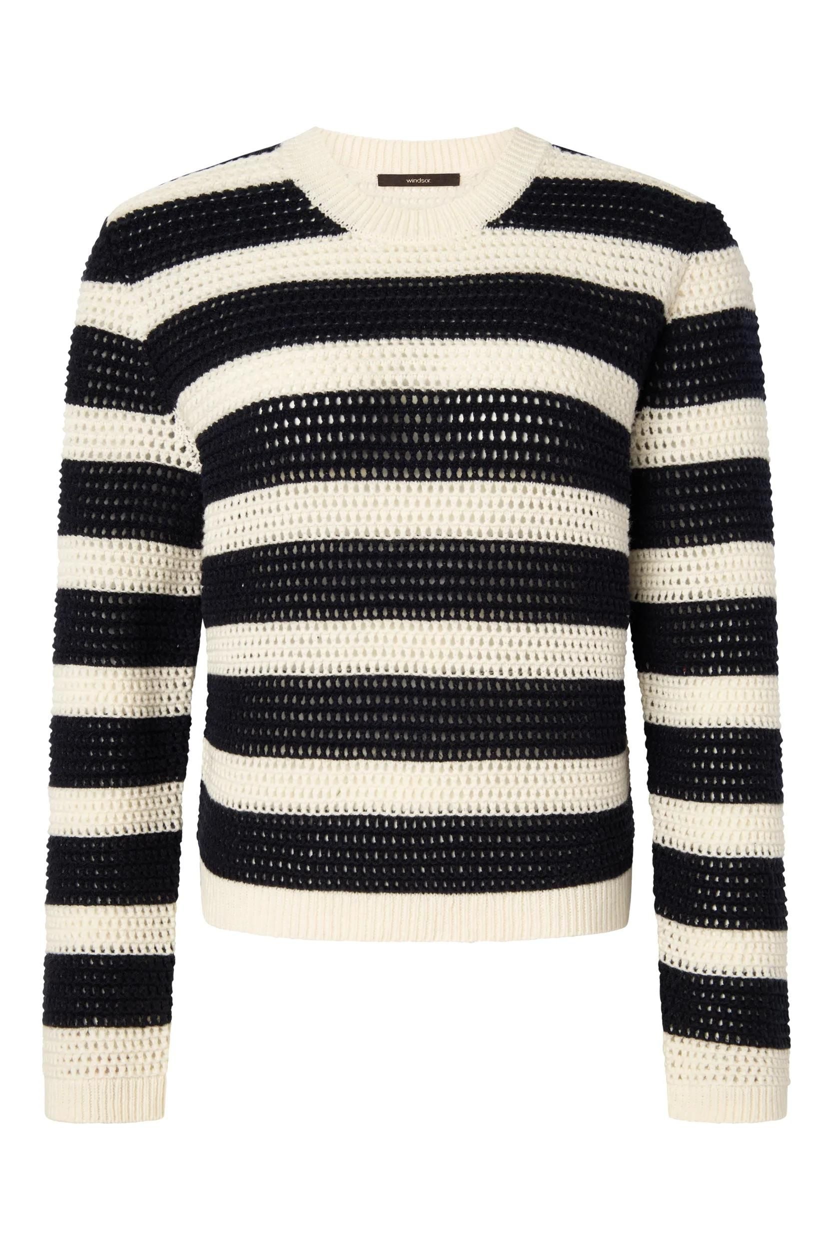 Strickpullover aus Schurwollmix