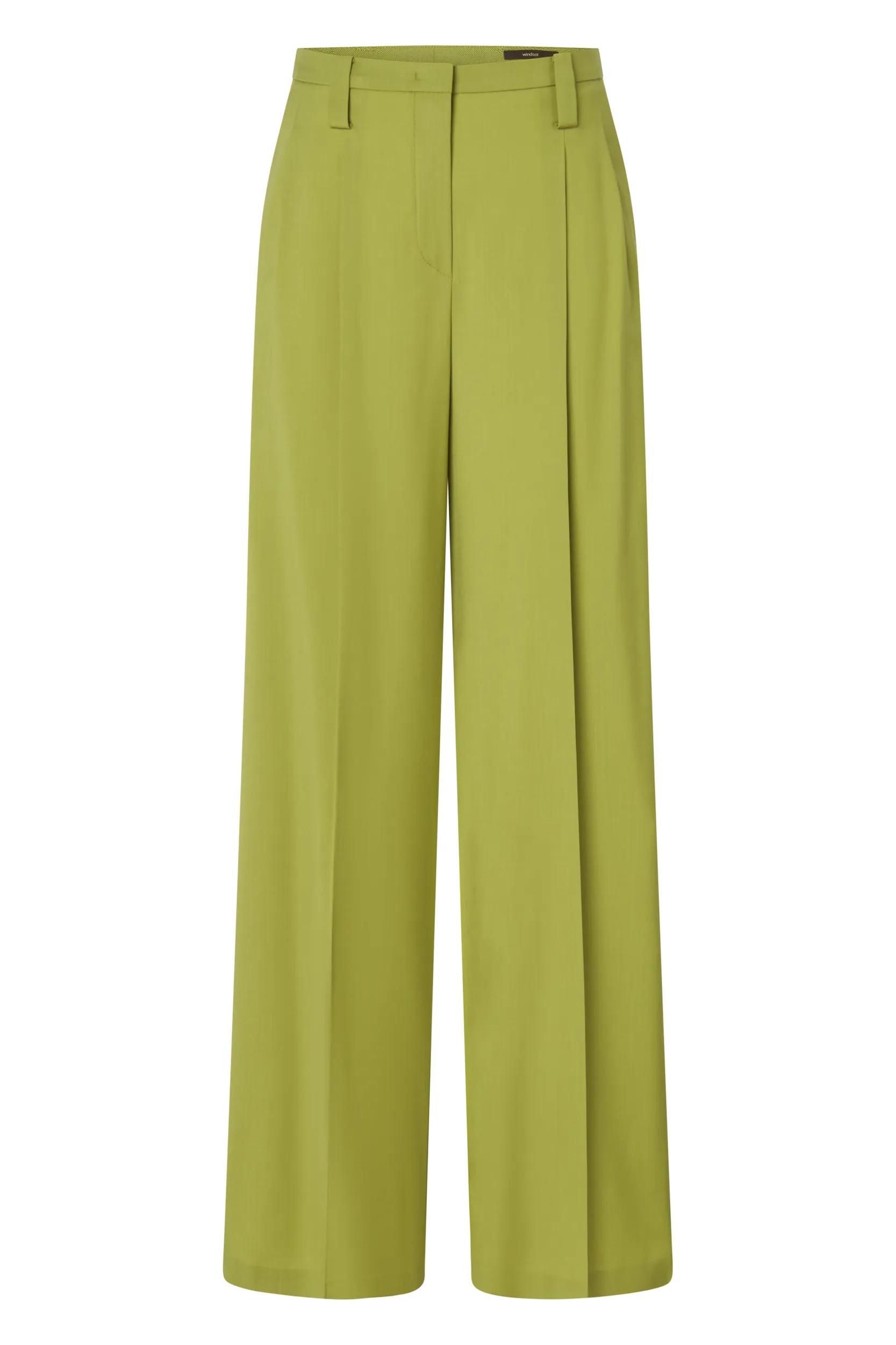 Faltenhose Wide Leg