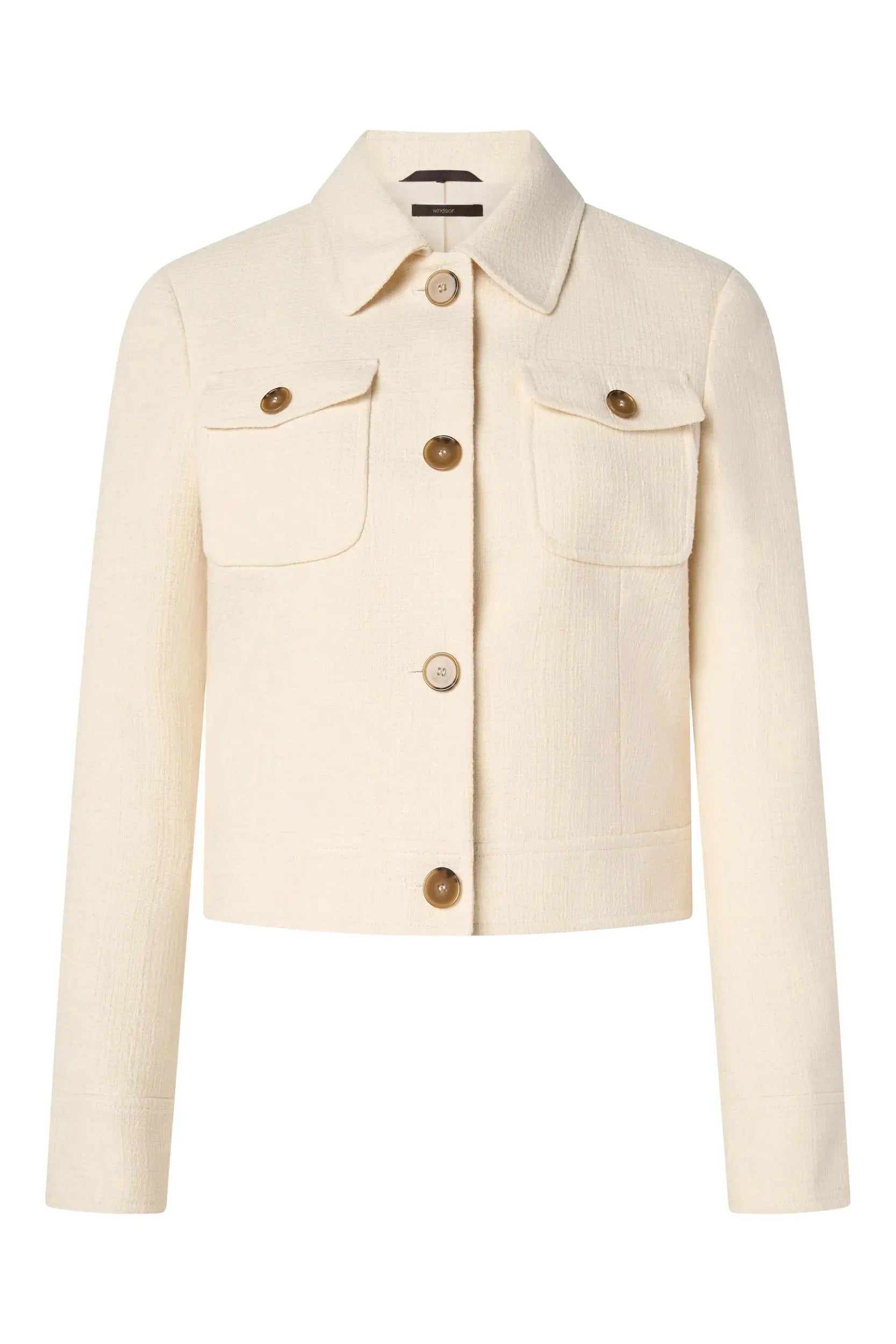 Blazerjacke aus Baumwollmix