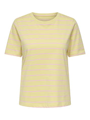 T-Shirt gestreift aus Baumwolle
