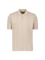 Strick-Poloshirt aus Baumwollmix