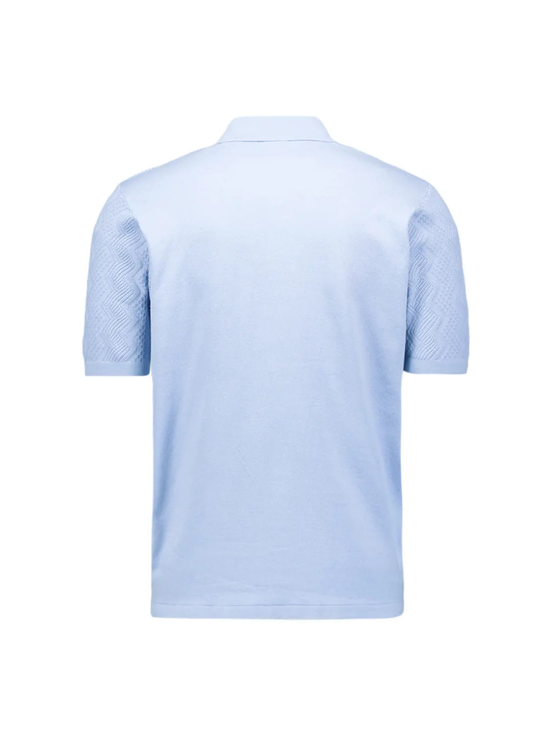 Strick-Poloshirt aus Baumwollmix