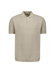 Strickpoloshirt aus Baumwolle