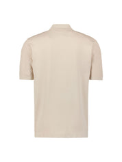 Strick-Poloshirt aus Baumwollmix