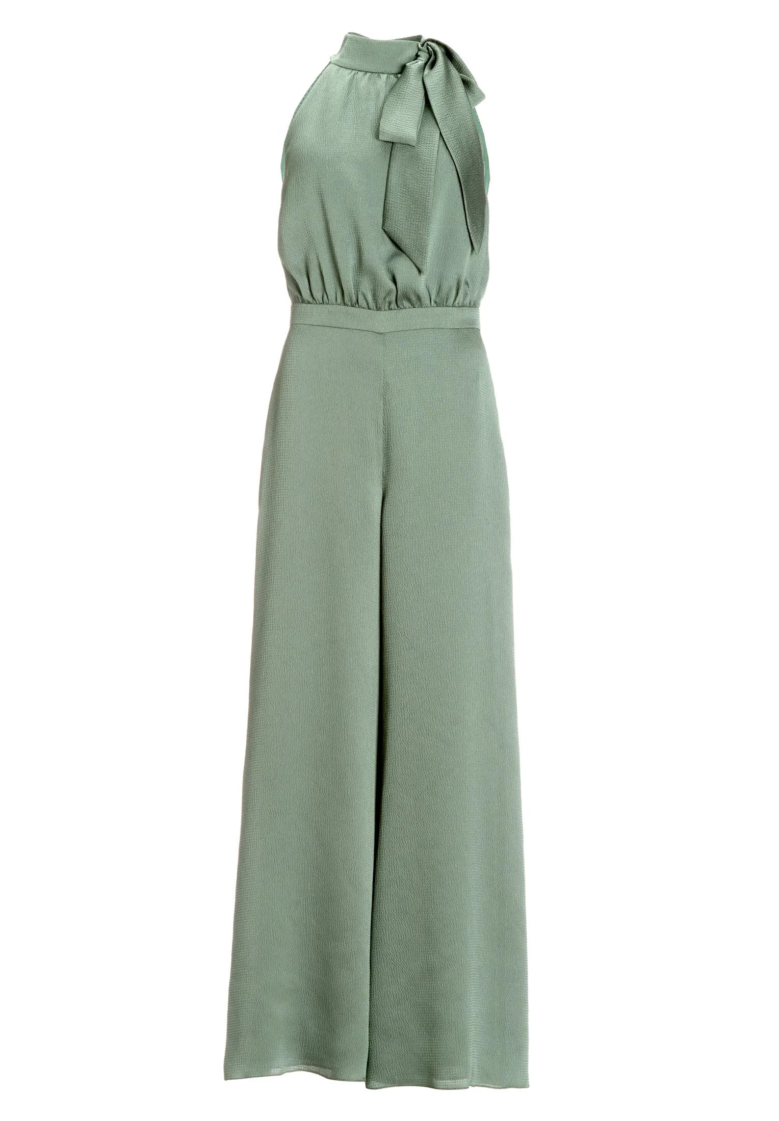 Satin-Jumpsuit mit Schluppe