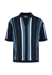 Strick-Poloshirt aus Leinen